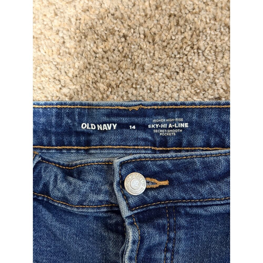 Old Navy Higher High-Rise Sky-Hi A-Line Secret Smooth Pockets Size 14 - Picture 3 of 6
